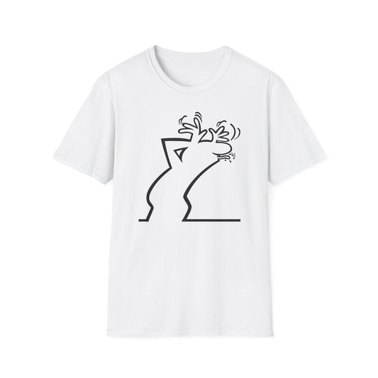 Copy of La Linea Funny T-Shirt, Nostalgia Tee, Unisex Softstyle Top, Retro Cartoon Shirt, Gift for 70s Kids, Christmas gift, MAGA