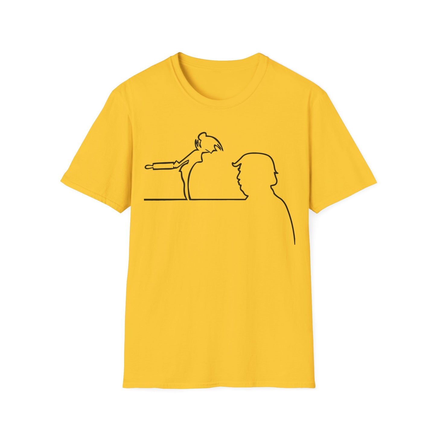 La Linea Funny Nostalgia Tee, Retro Cartoon Shirt, Trump Humor