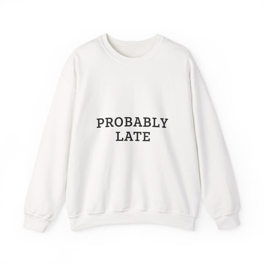 PROBABLY LATE Sweatshirt | sarcastic shirt, 90s aesthetic humor