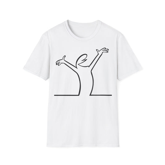 La Linea Funny T-Shirt, Nostalgia Tee, Unisex Softstyle Top, Retro Cartoon Shirt, Gift for 70s Kids, Christmas gift, MAGA