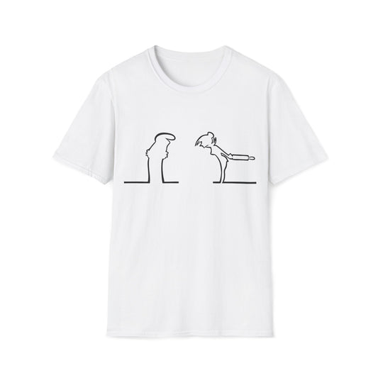 La Linea Retro Unisex Softstyle T-Shirt, Christmas Gift, 70s Kids TV Nostalgia Tee, 70s Retro Shirt, Vintage Cartoon Top
