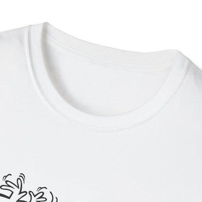 La Linea Funny Unisex Softstyle Top, Retro Cartoon Shirt, Trump Humor